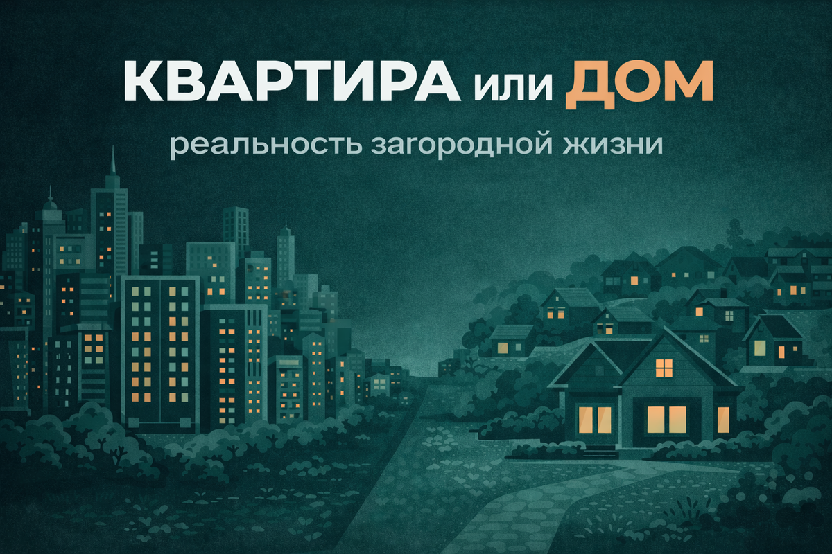 Квартира или дом: о плюсах и минусах загородной жизни без иллюзий