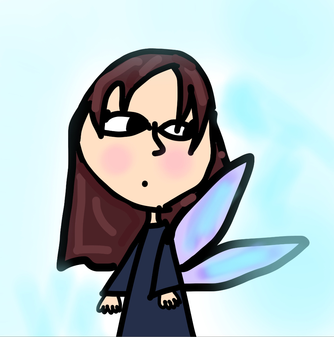 Это типа крылья прозрачные. Одна иллюстрация, потому что больше не успела нарисовать