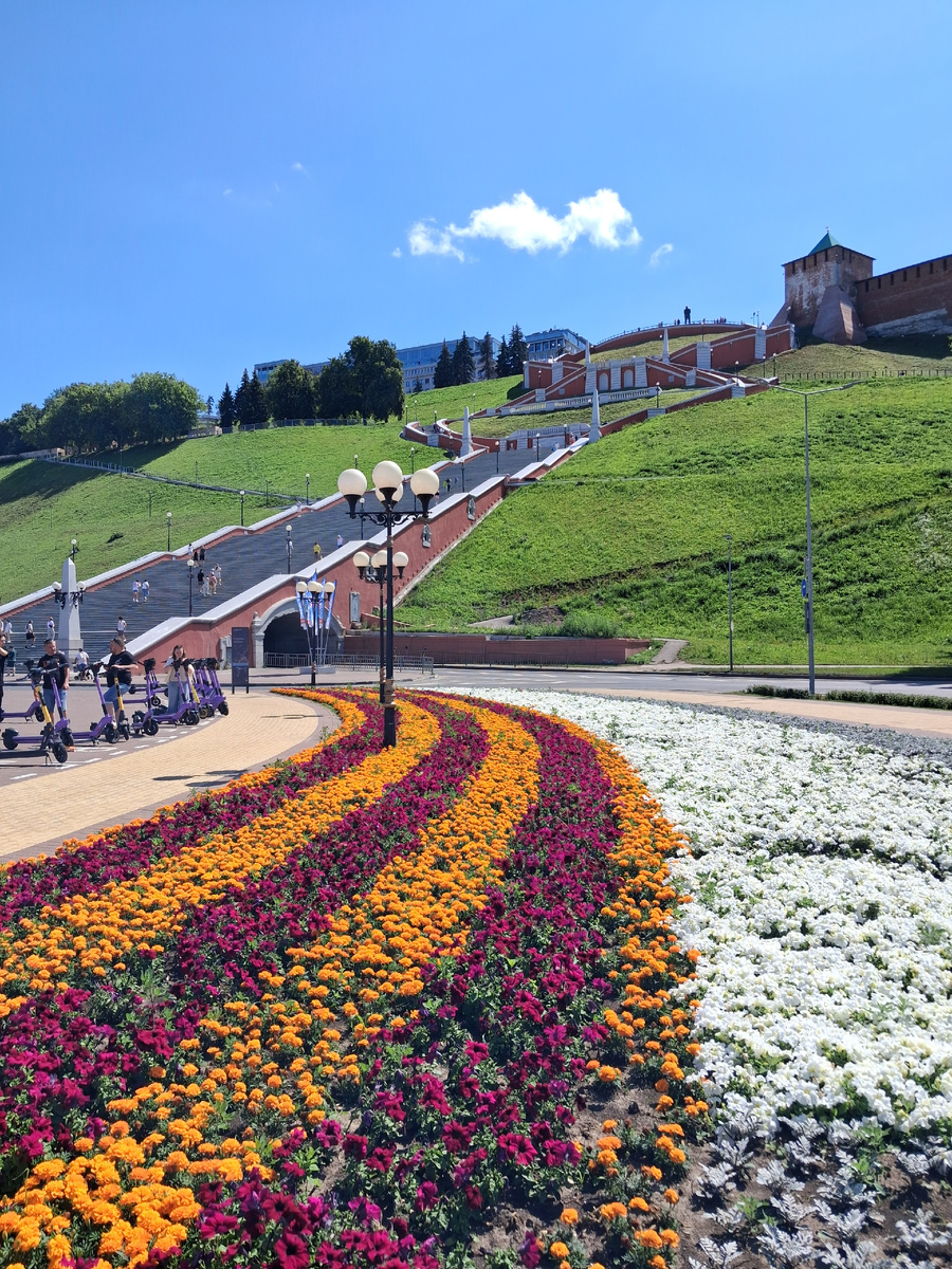 Чкаловская лестница в Нижнем Новгороде. Фото автора. 