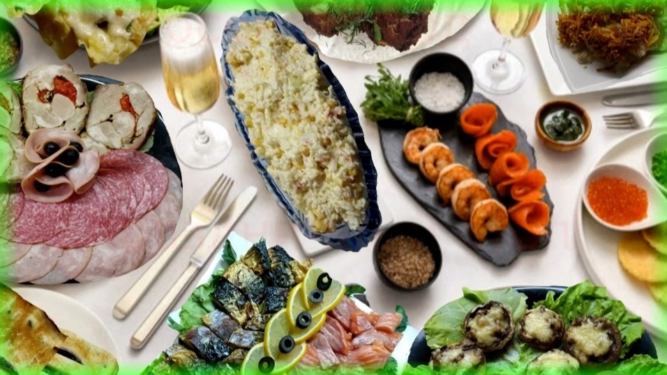 современный праздничный стол