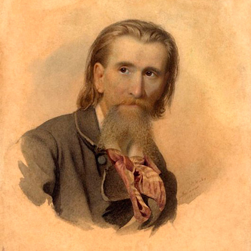 Автопортрет, (1864), Латвийский национальный художественный музей