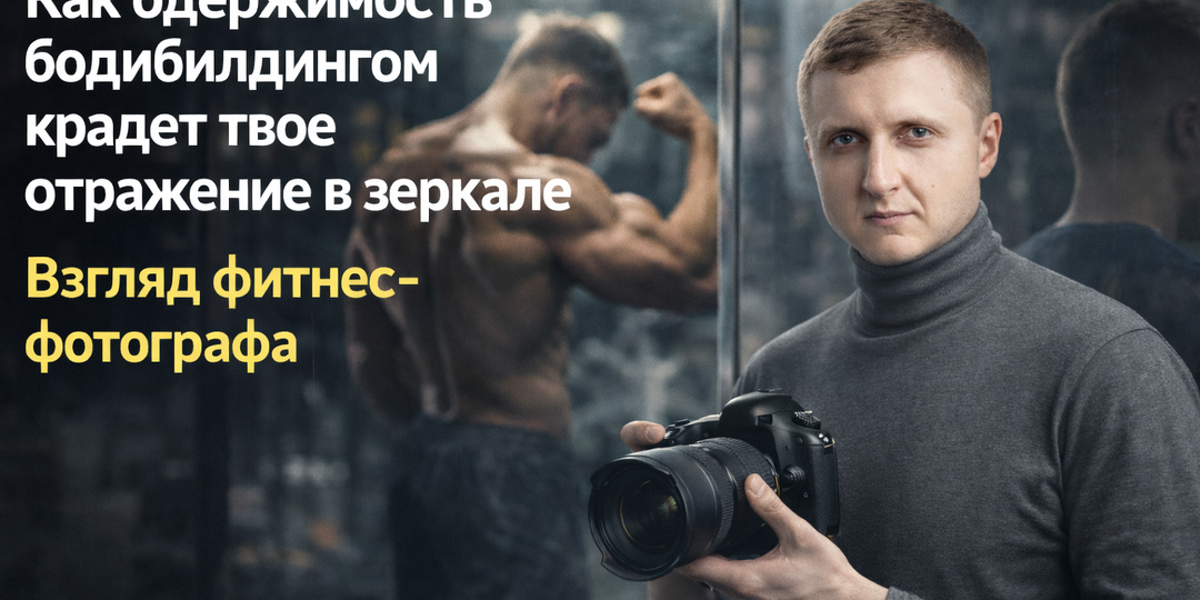 Как одержимость бодибилдингом крадет твое отражение в зеркале. Взгляд фитнес-фотографа