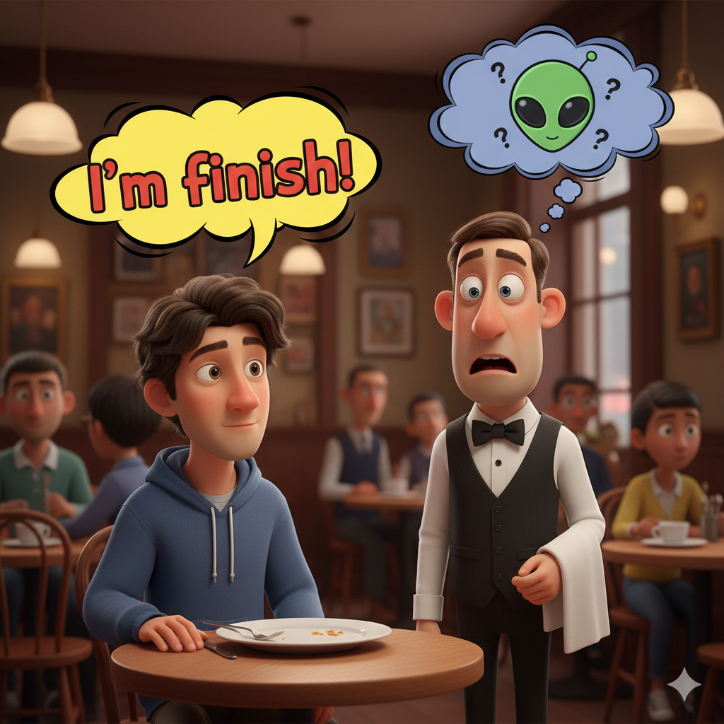 Если вы когда-нибудь гордо заявляли официанту в Лондоне: «I am finish!» и недоумевали, почему он смотрит на вас, как на инопланетянина — расслабьтесь, вы в клубе анонимных калькировщиков.