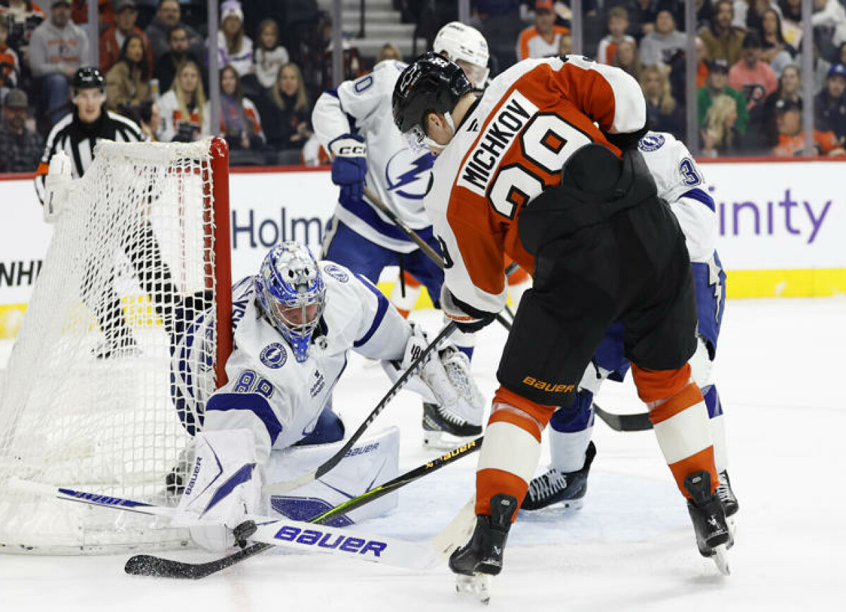     В Филадельфии после игры с «Тампой»: признание мастерства Кучерова и комплименты Мичкову с Гребёнкиным