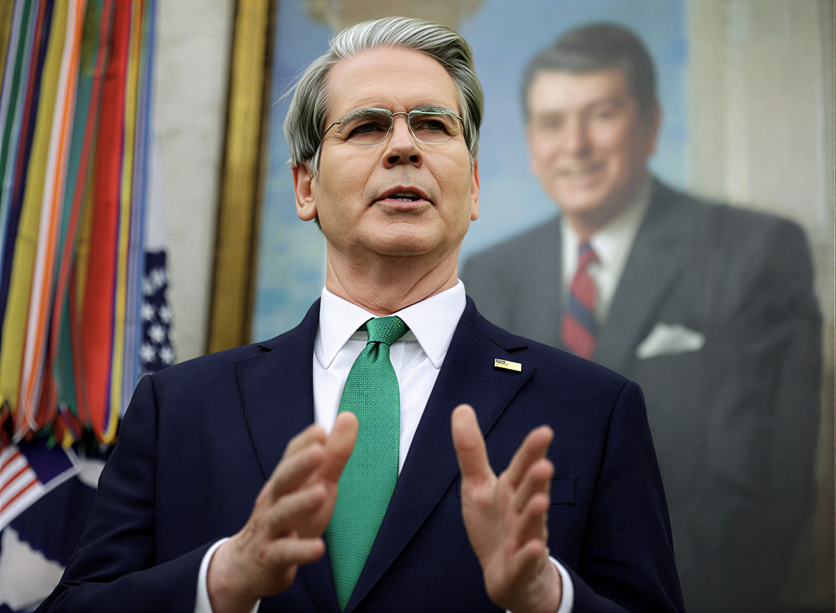 ВАШИНГТОН, ОКРУГ КОЛУМБИЯ - 11 ДЕКАБРЯ: Министр финансов США Скотт Бессент выступает в Овальном кабинете Белого дома, где президент Дональд Трамп подписал исполнительный указ 11 декабря 2025 года в Вашингтоне, округ Колумбия. Исполнительный указ ограничивает возможности штатов регулировать искусственный интеллект, за что лоббирует технологическая индустрия. (Фото: Алекс Вонг/Getty Images)