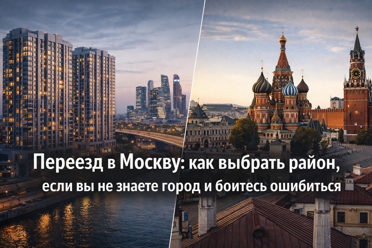 Переезд в Москву. Как выбрать район и не ошибиться.