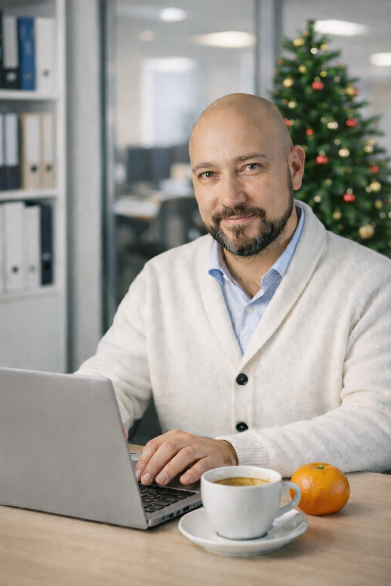 Как сенсорно начать первый рабочий день года - правильно задействуйте все органы чувств. 