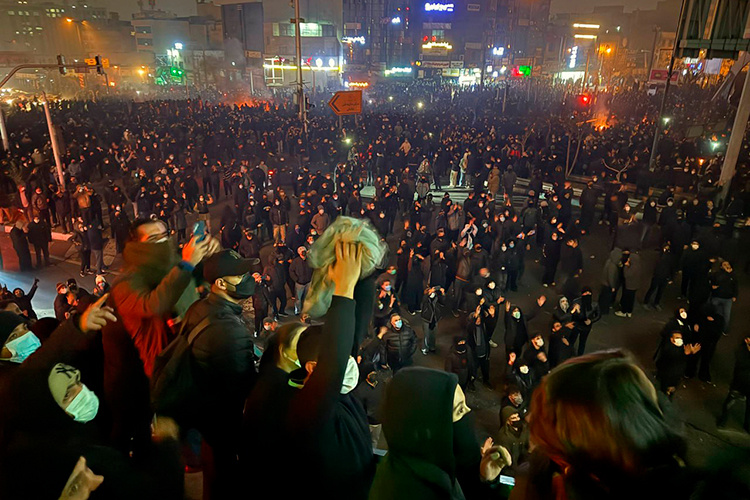    «В Иране проходят масштабные уличные протесты».   
Фото: © Social Media / Keystone Press Agency / www.globallookpress.com