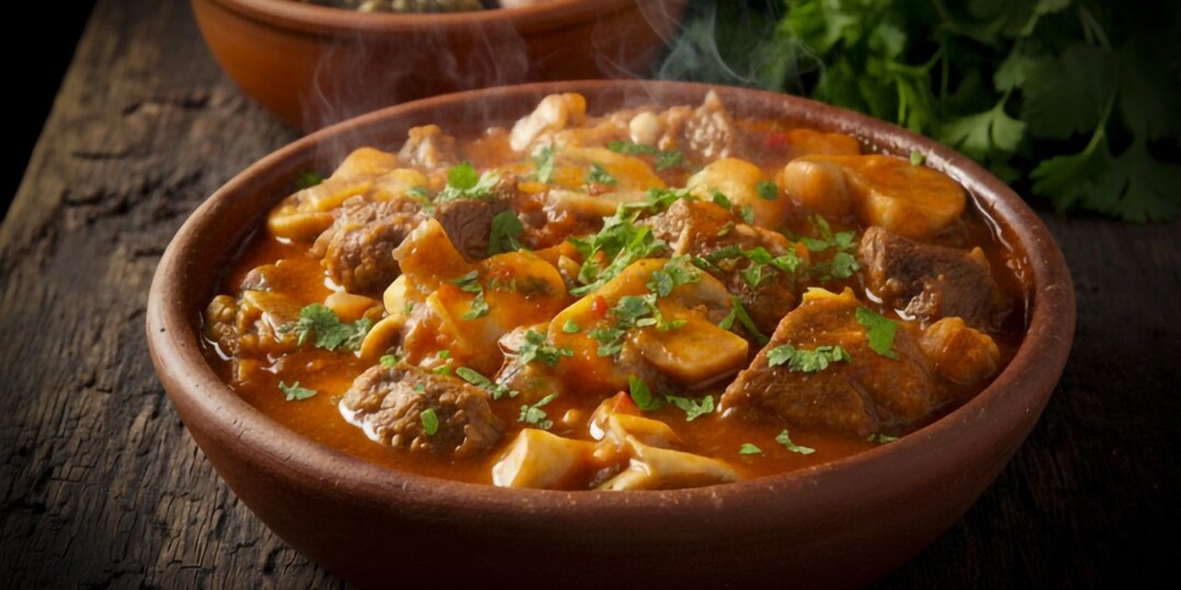 Чашушули из свинины с грибами и мегрельской аджикой: огненное рагу из западной Грузии