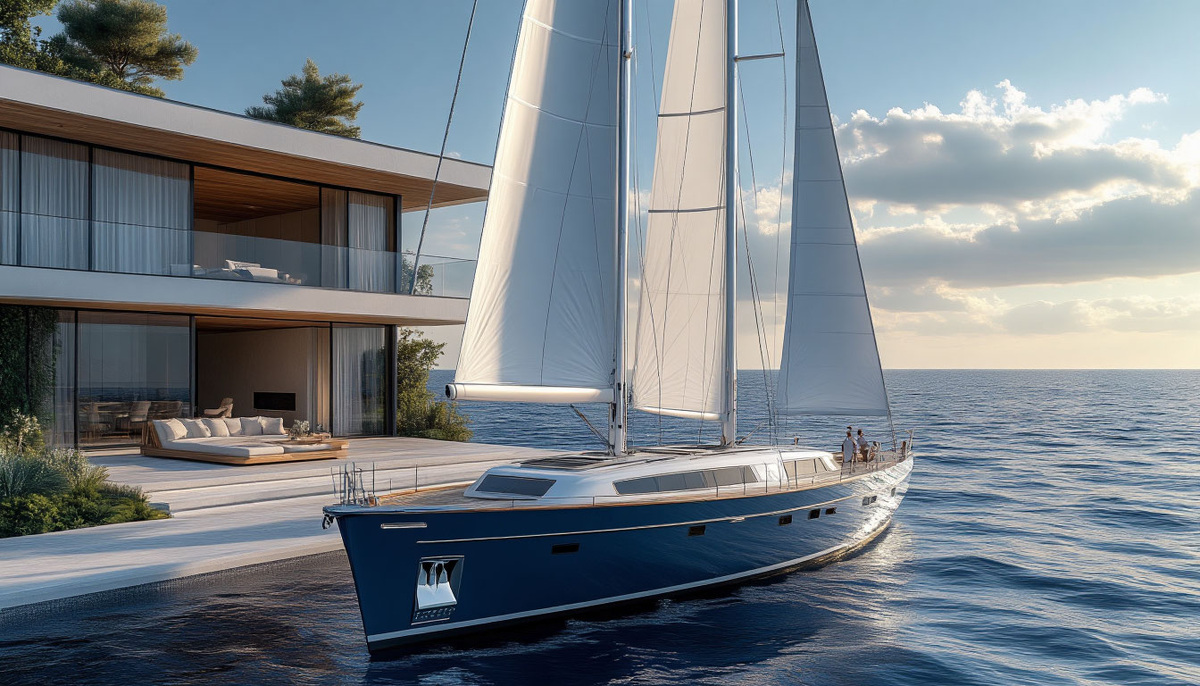 Яхта у моря