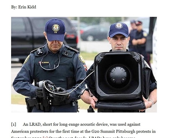 Long Range Acoustic Device. Скрин: jolt.richmond.edu