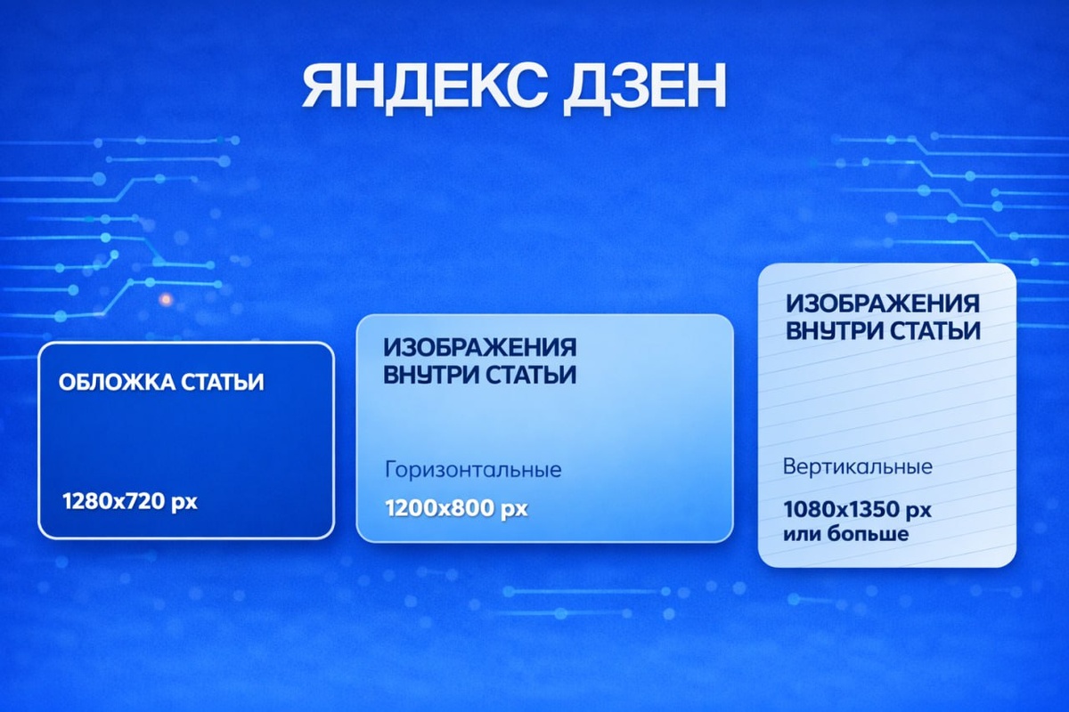 Оптимальные размеры картинок для Дзен