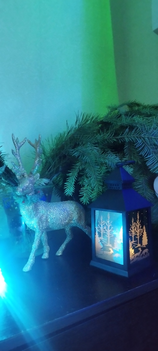 Очень мне эти олень и фонарь нравятся. 