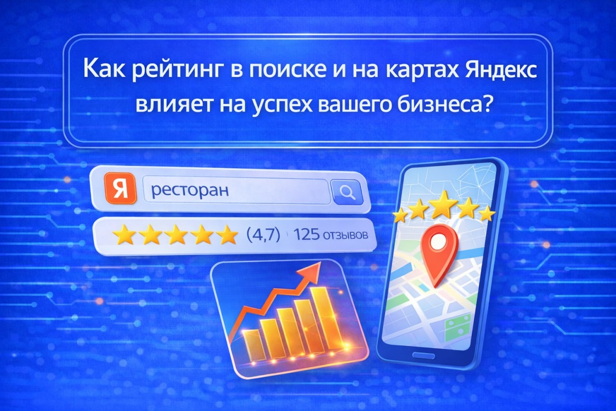 Влияние рейтинга в поиске и Яндекс картах на бизнес