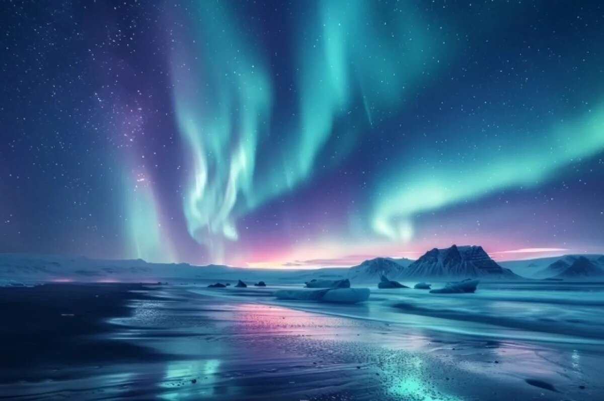    Нефтеюганск и Сургутский район озарило северное сияние