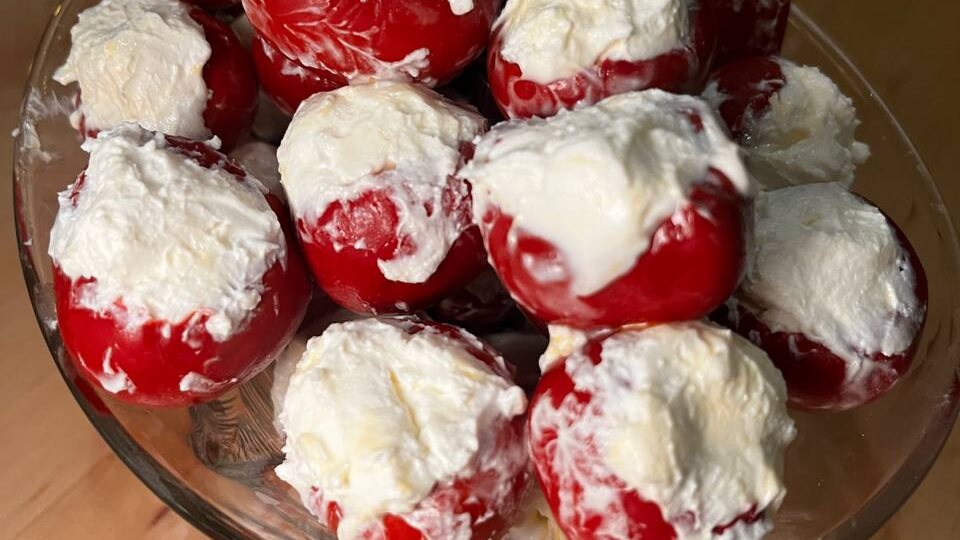 Фаршированные перцы с творожным сыром