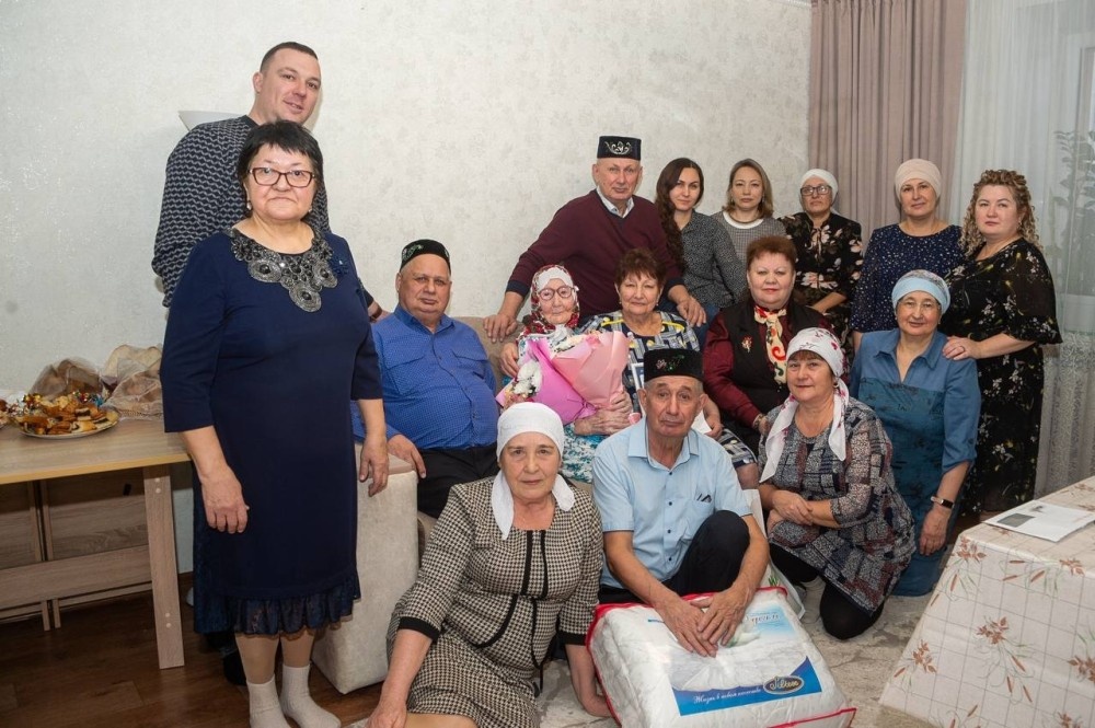    Столетний юбилей отметила труженица тыла Татарстана