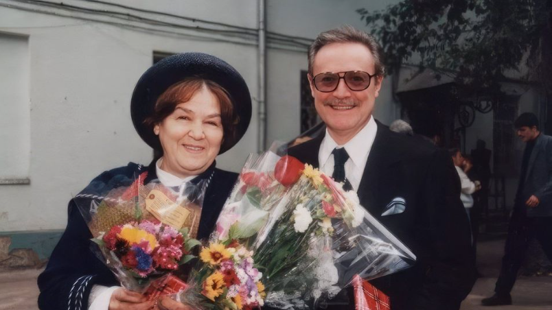 Юрий Соломин с женой