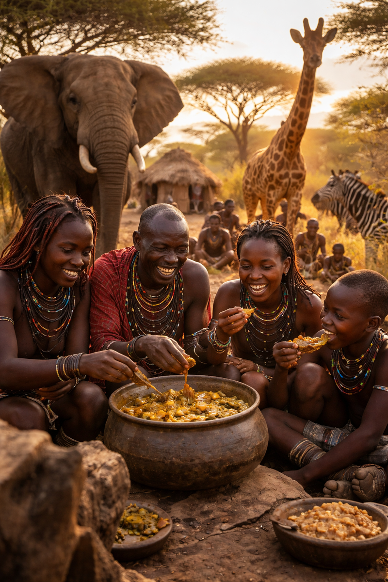 🌍 Африканские племена: кадры из жизни, которые невозможно забыть
Посмотрите на эти фотографии внимательно.
Это не кино и na sahnalashtirilgan kadrlar emas — это реальная жизнь африканских племён, которая продолжается так же, как сотни лет назад.
🛖 Мир, где время остановилось
На этих снимках вы видите людей, которые живут без городов, без интернета и без спешки. Их дома просты, одежда традиционна, а каждый предмет имеет смысл.
Здесь нет лишнего — только то, что действительно нужно для жизни.
👀 Взгляды, в которых целая история
Посмотрите в глаза этих людей.
В них — спокойствие, сила и достоинство.
Они не знают нашей суеты, но знают, как выживать, как уважать природу и как сохранять свою культуру.
🎭 Тело как язык
Украшения, рисунки, шрамы — это не просто внешний вид.
Каждая деталь на теле рассказывает:
к какому племени принадлежит человек
через какие испытания он прошёл
какое место занимает в обществе
Для них тело — это язык традиций.
👣 Дети племён
Дети здесь рано взрослеют. Они играют на земле, помогают старшим и учатся жизни не по книгам, а по опыту.
Их детство другое, но в нём есть то, чего часто не хватает нам — свобода и связь с природой.
🌿 Жизнь в гармонии
Африканские племена не борются с природой — они живут вместе с ней.
Они берут ровно столько, сколько нужно, и благодарят землю за каждый день.