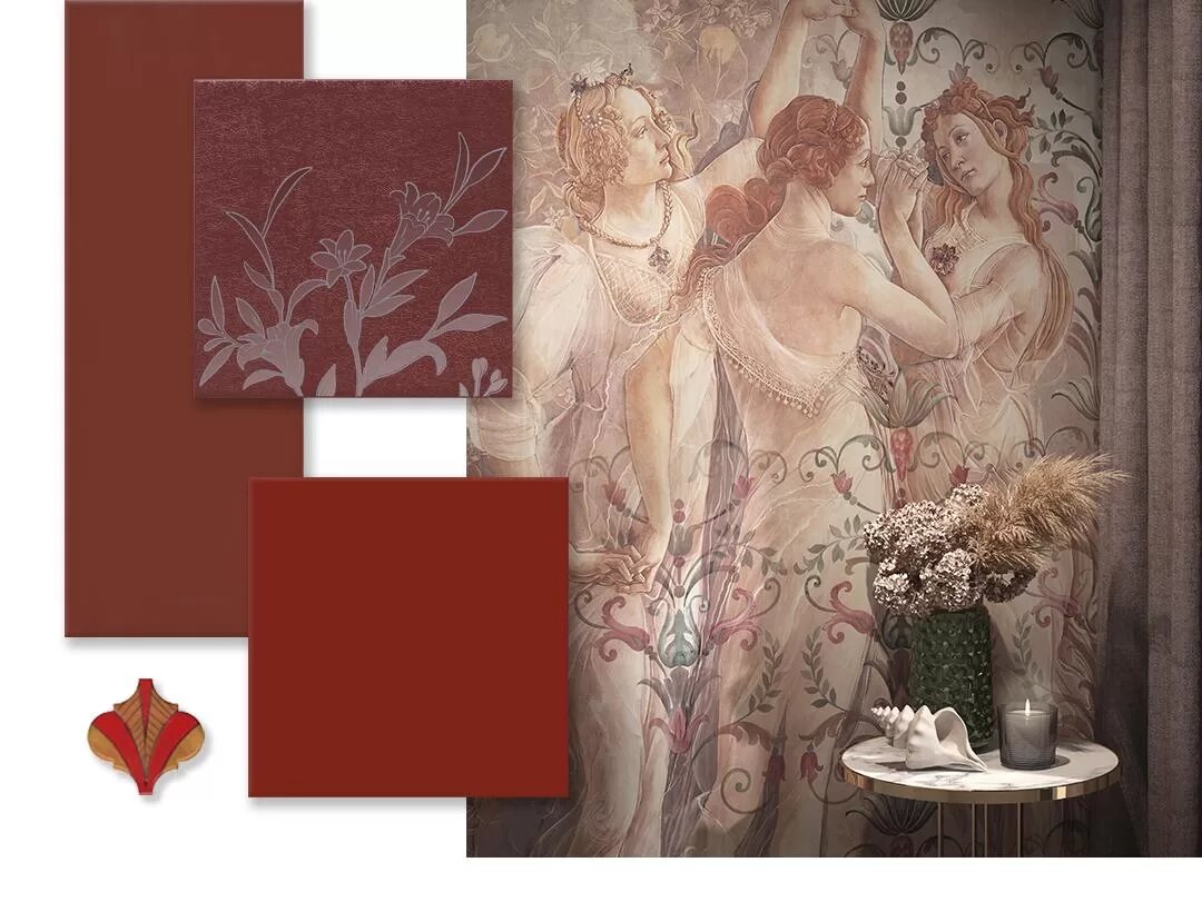 Серии керамической плитки Барберино, ковер Ботичелли, арабески от KERAMA MARAZZI