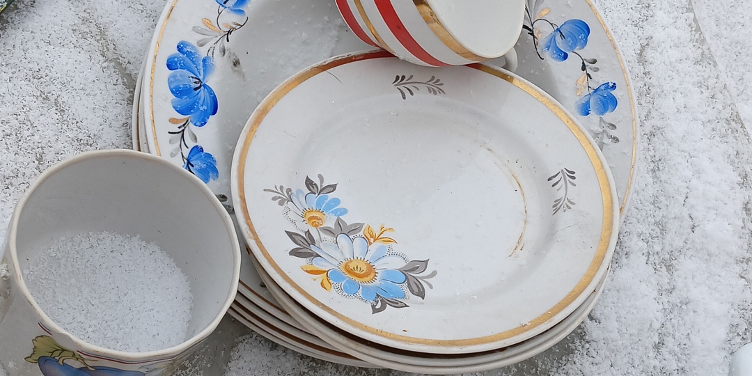 Барахолка в снежном январе