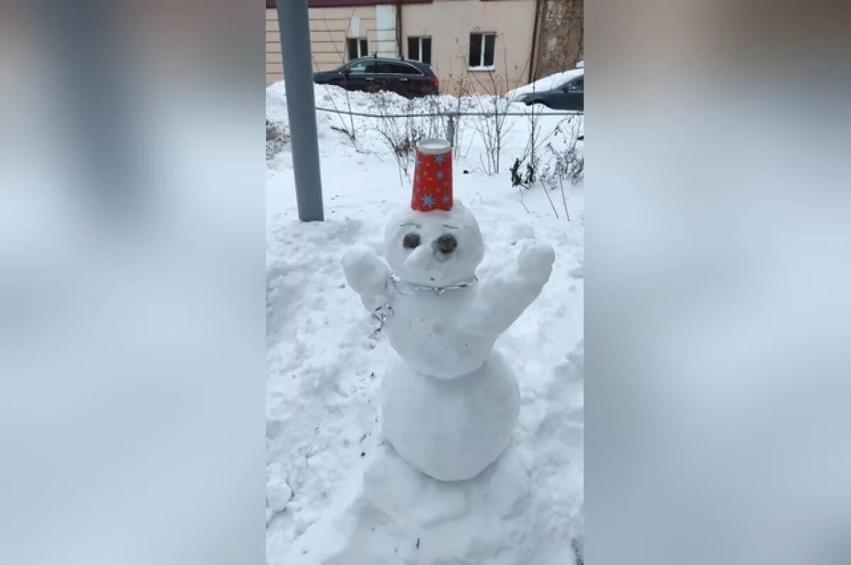    Дорожника из Оренбурга, сохранивший детского снеговика, пригласили в музей