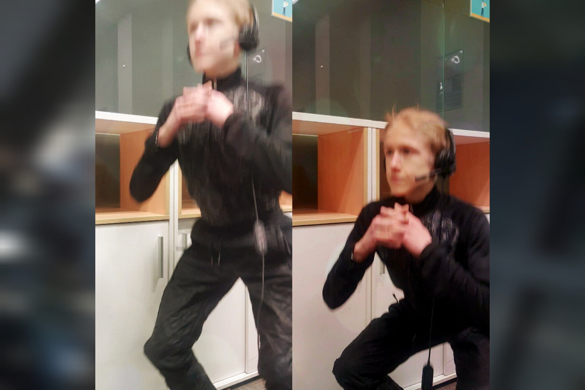 Немного приседаний на рабочем месте. Фото из архива автора.