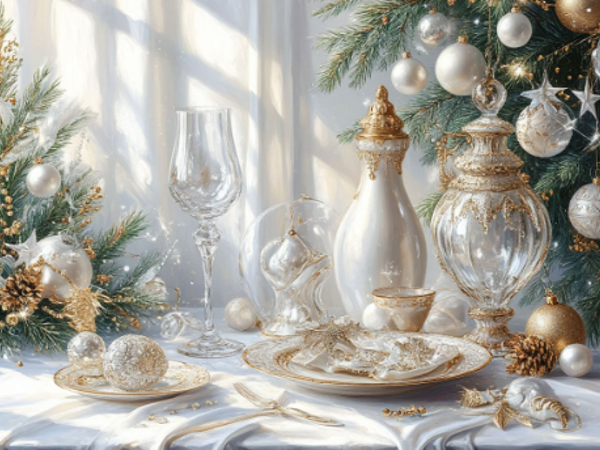 Фотозона Старого нового года. Картинка автора из нейросетей