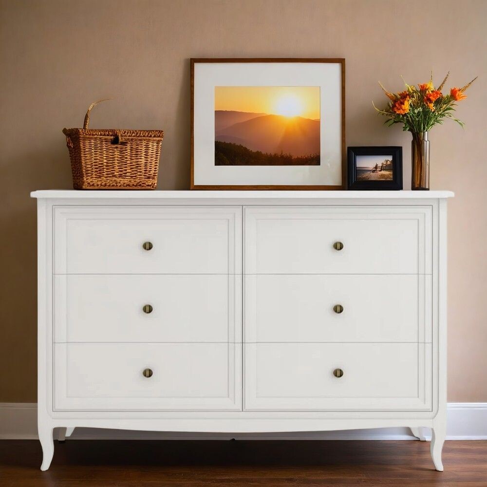 Комод 6 ящиков М406W White