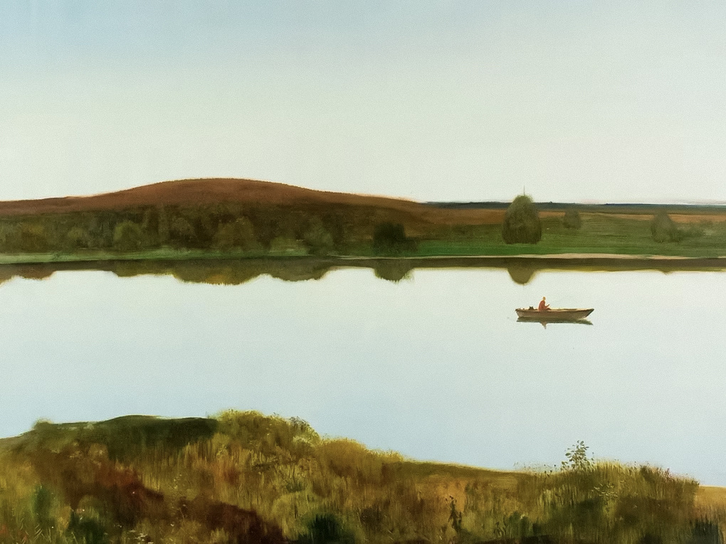 Андрей Мыльников. На Сороти тишина. 1979. Волгоградский музей изобразительных искусств им. И.И. Машкова, Волгоград