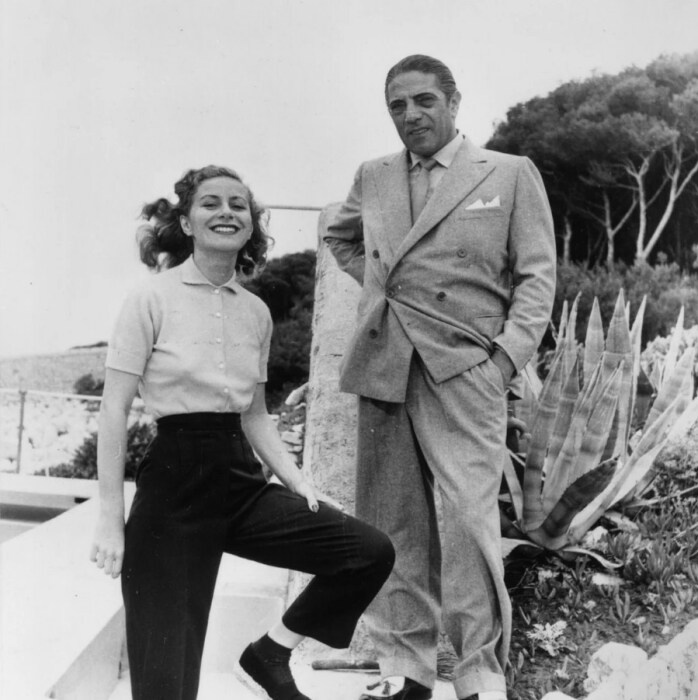 Аристотель и Афина Онассис. 