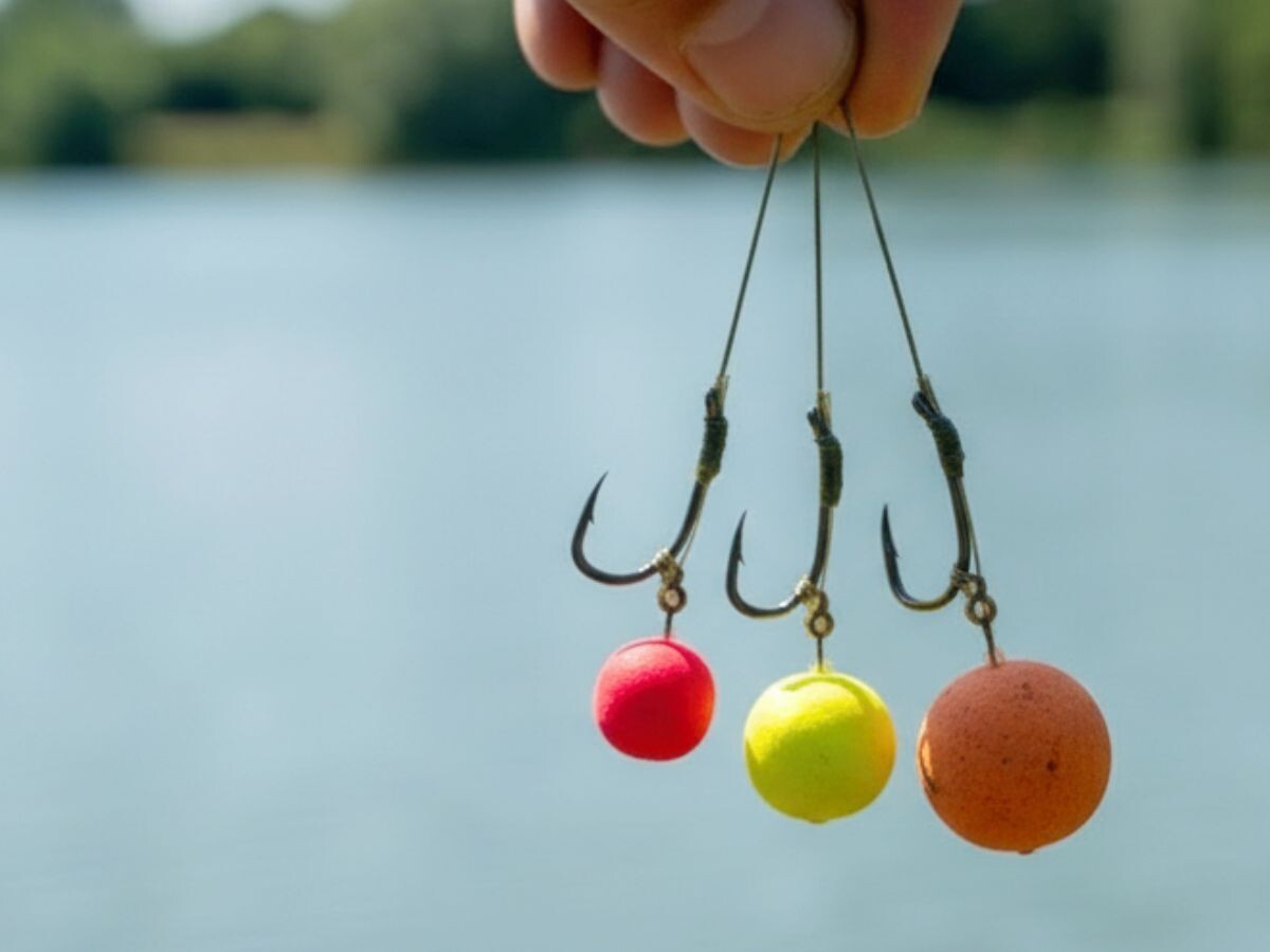 Монтаж поп-апов на волос, hair rig