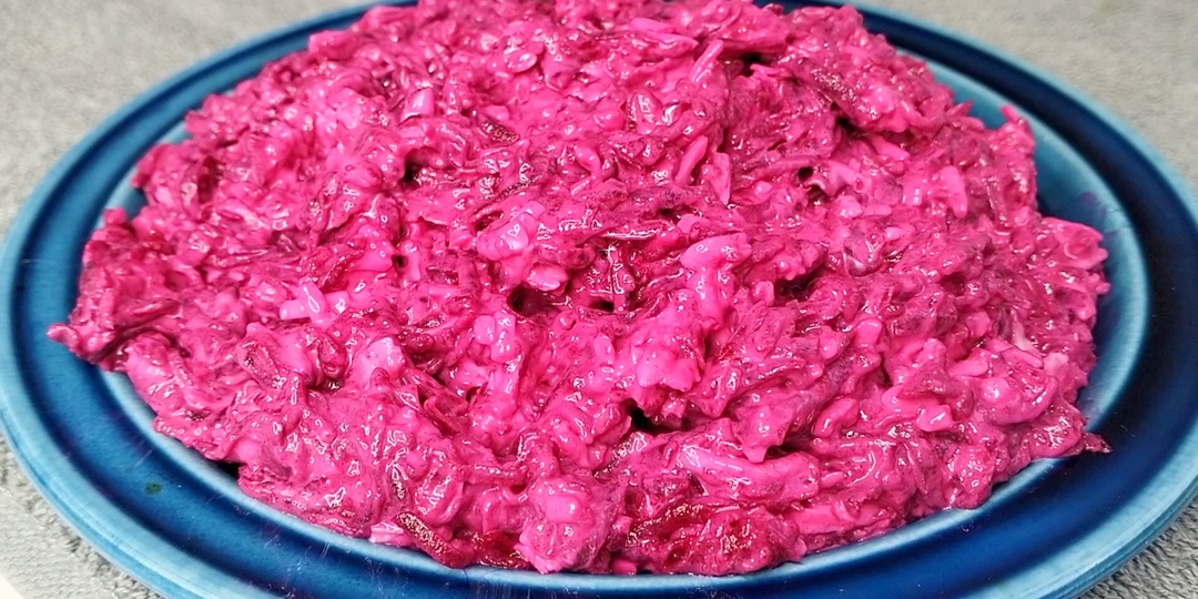 Салат из свеклы с плавленым сыром и чесноком🧄