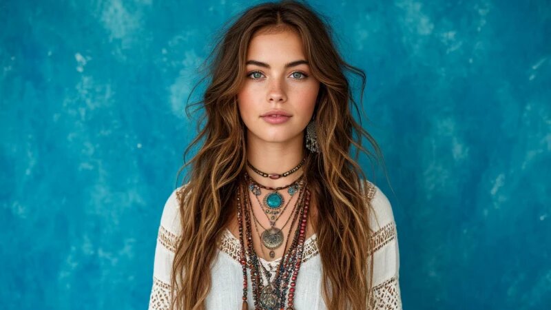     Девушка. Стиль бохо. Lamoda