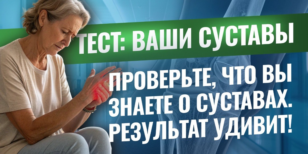 Пройдите тест "Что вы знаете о своих суставах?"