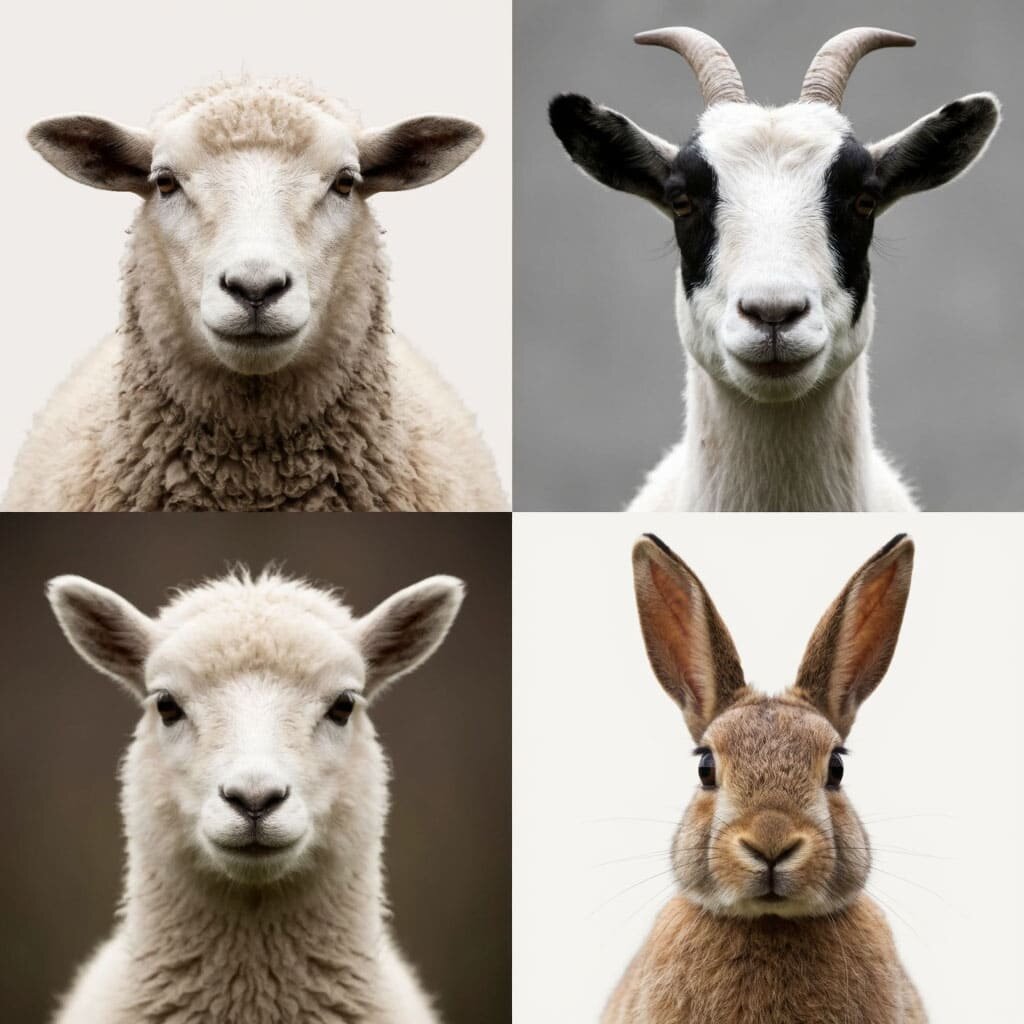 В шерстяных изделиях часто можно встретить шерсть овцы, козы, альпаки или кролика