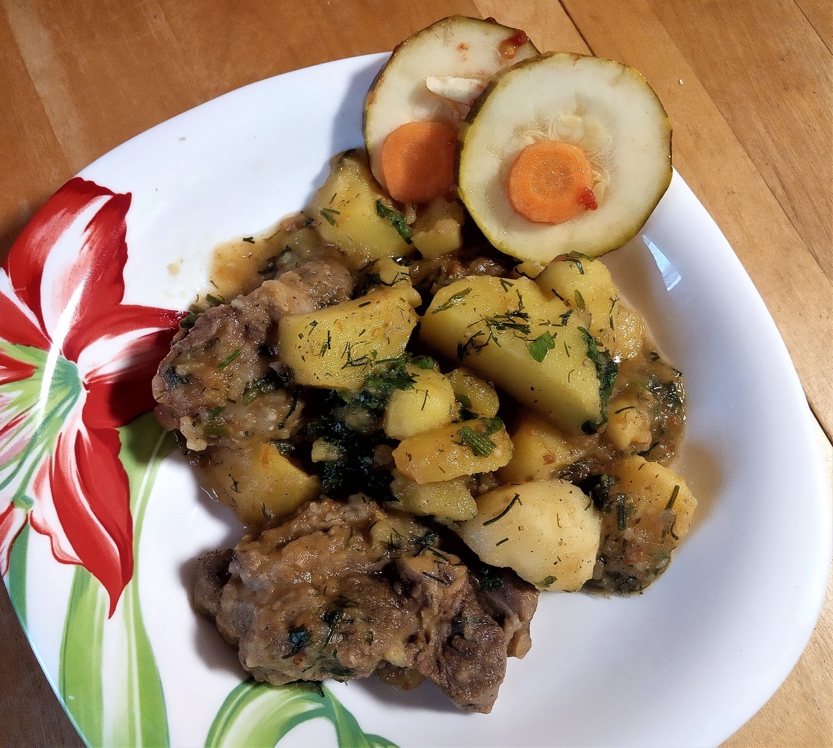    Рагу из бараньих ребрышек с аджикой