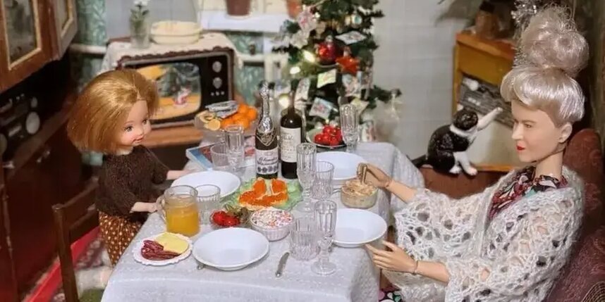    Новый год на бабушкиной даче.предоставлено героиней публикации