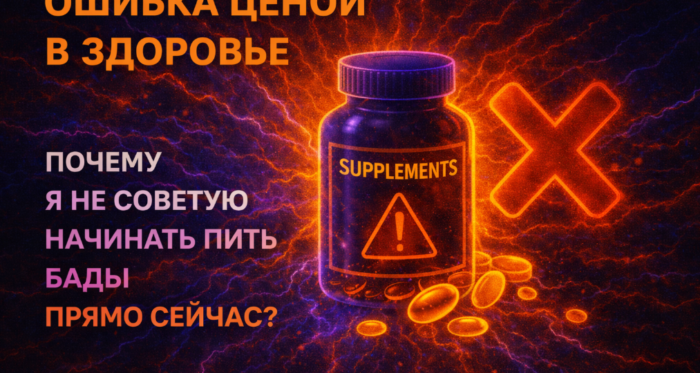 ​🛑 Ошибка ценой в здоровье: Почему я не советую начинать пить БАДы прямо сейчас?