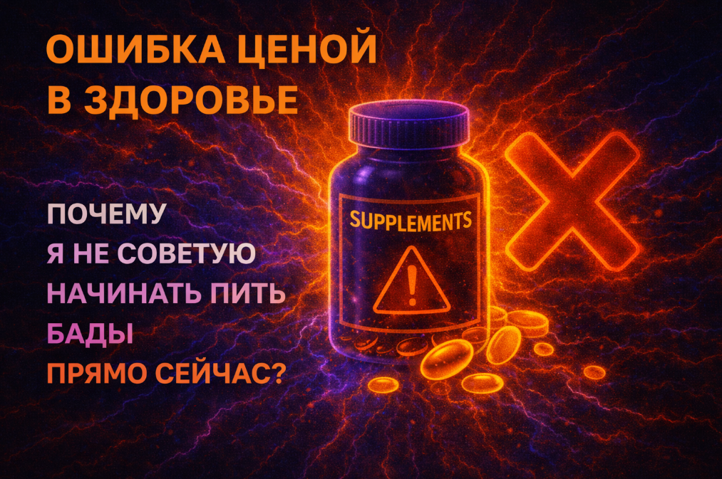 Сначала детокс, потом БАДы