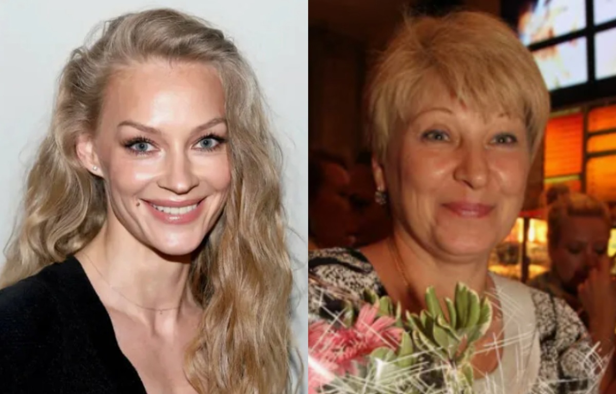 на фото Светлана Ходченкова с мамой 