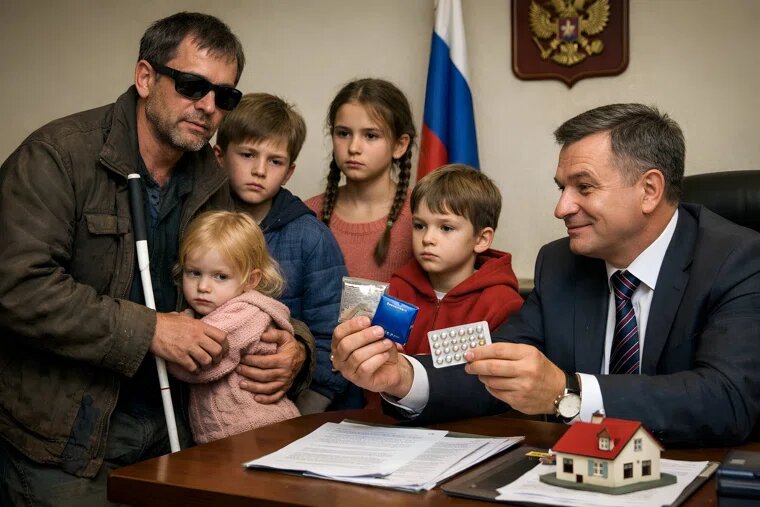 В Тюмени многодетная семья инвалида по зрению не может получить квартиру. Фото: URA.RU