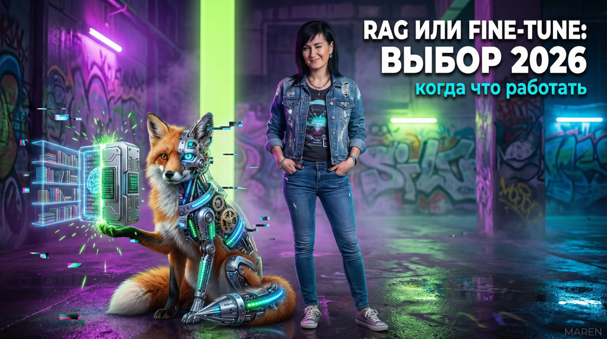    Разбираемся, когда выбрать RAG или Fine-tuning для ваших задач | Автор: Марина Погодина Марина Погодина