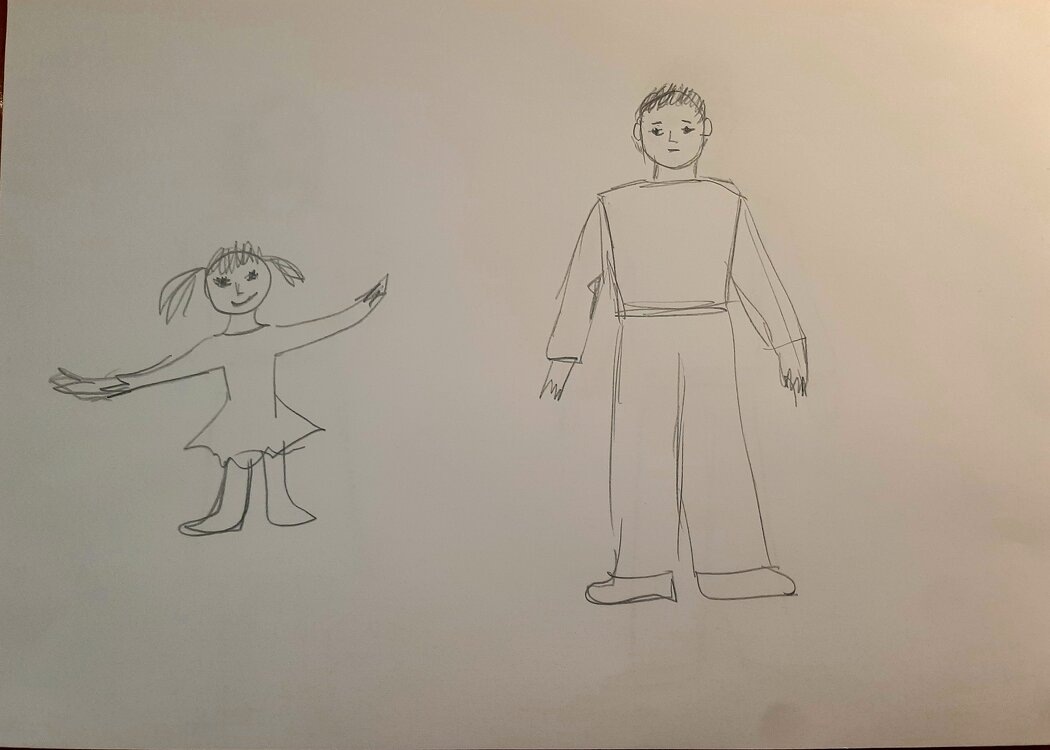 Рисунок автора выполнен по мотивам рисунков клиенток.