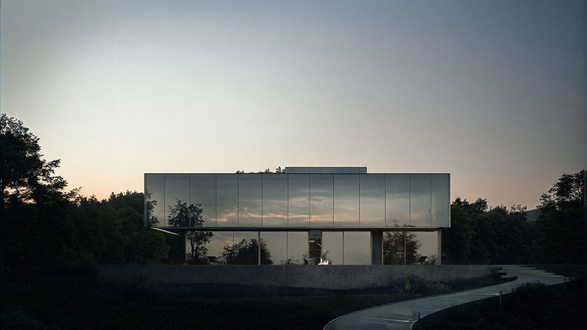 Стеклянная вилла. KNKO architectural bureau.