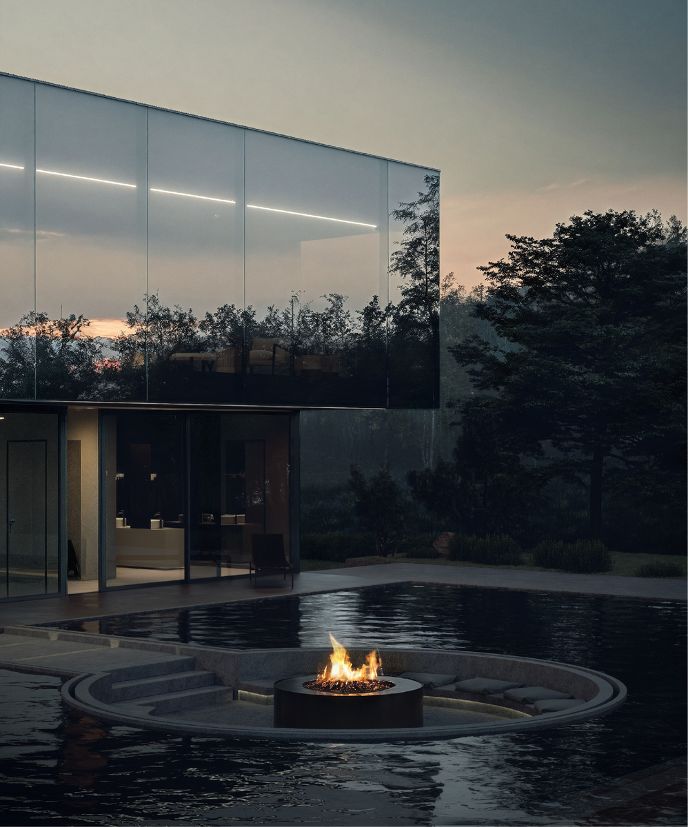 Стеклянная вилла. KNKO architectural bureau.