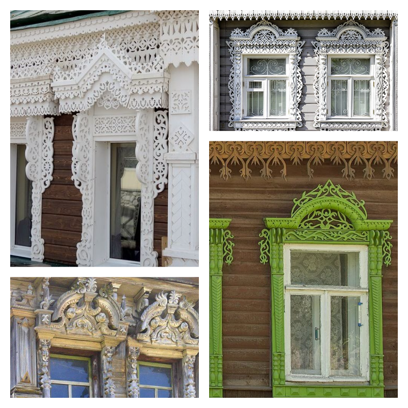 Наличники разных регионов России