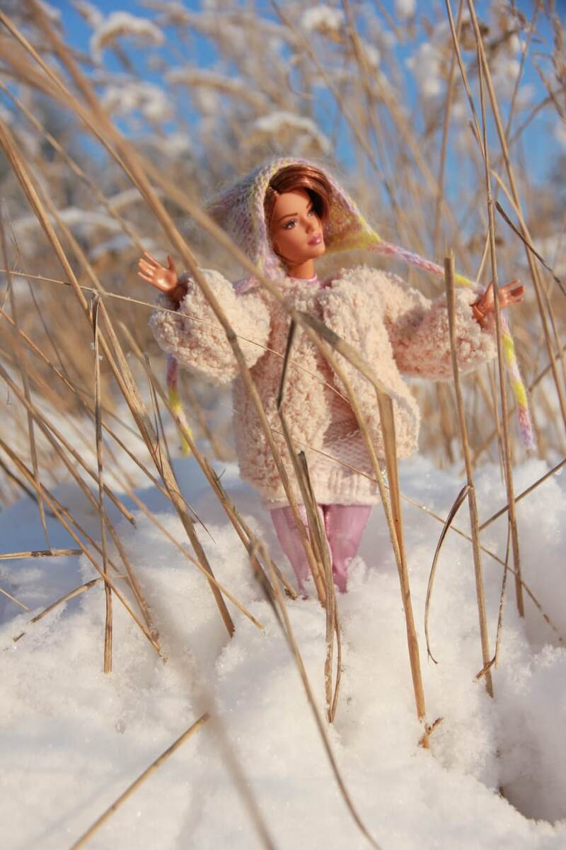 Виктория Лукс на зимней прогулке. Фото автора 