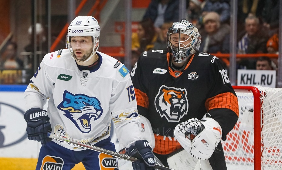    «Барыс» в матче КХЛ. Фото: ХК «Барыс»