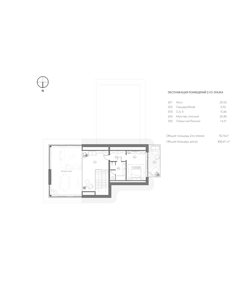 Дом с соломенной крышей. Планировочные решения. KNKO architectural bureau.